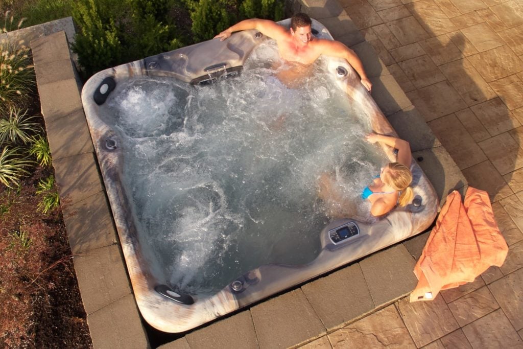 Joint Strain Relief 1 Top view of Aspen Hot Tub, used to relieve Joint Strain