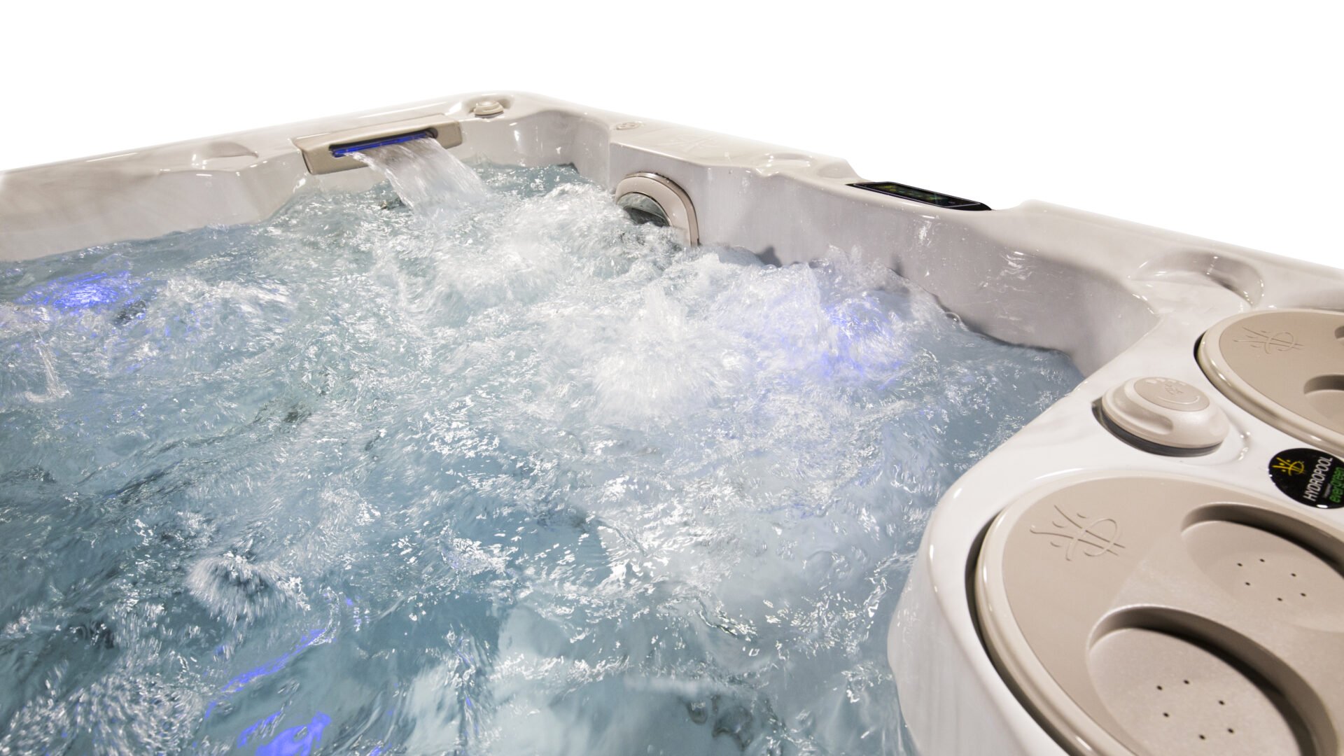 Hydropool Signature 670 Gold 4 Hydropool Signature 670 Gold. Filled interior view of 2 zone jets